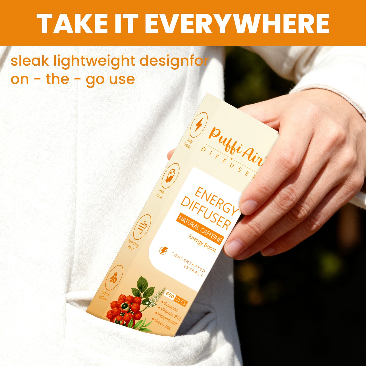 Energy Herbal Diffuser - 600 Uses
