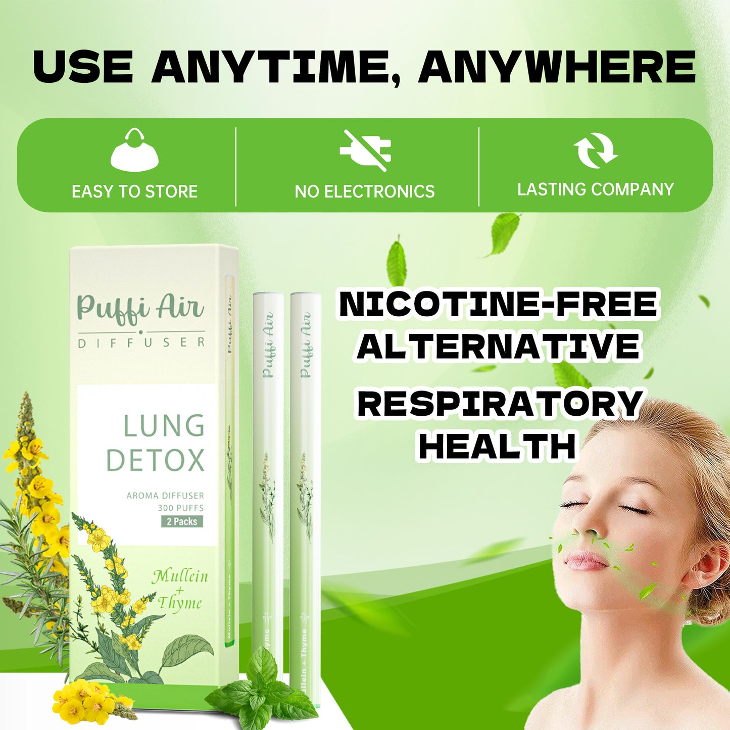 Lung Cleanse Diffuser - 300 Uses - Buy 1 Get 1 Free