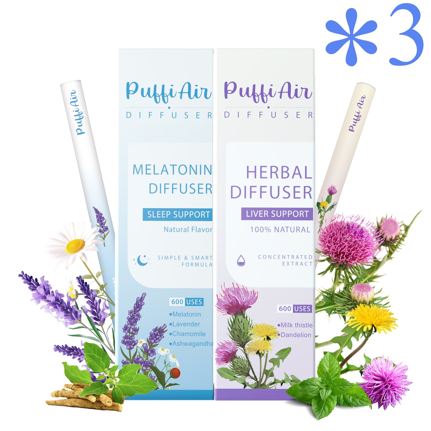 Puffiair Herbal Diffuser – Full Family Edition