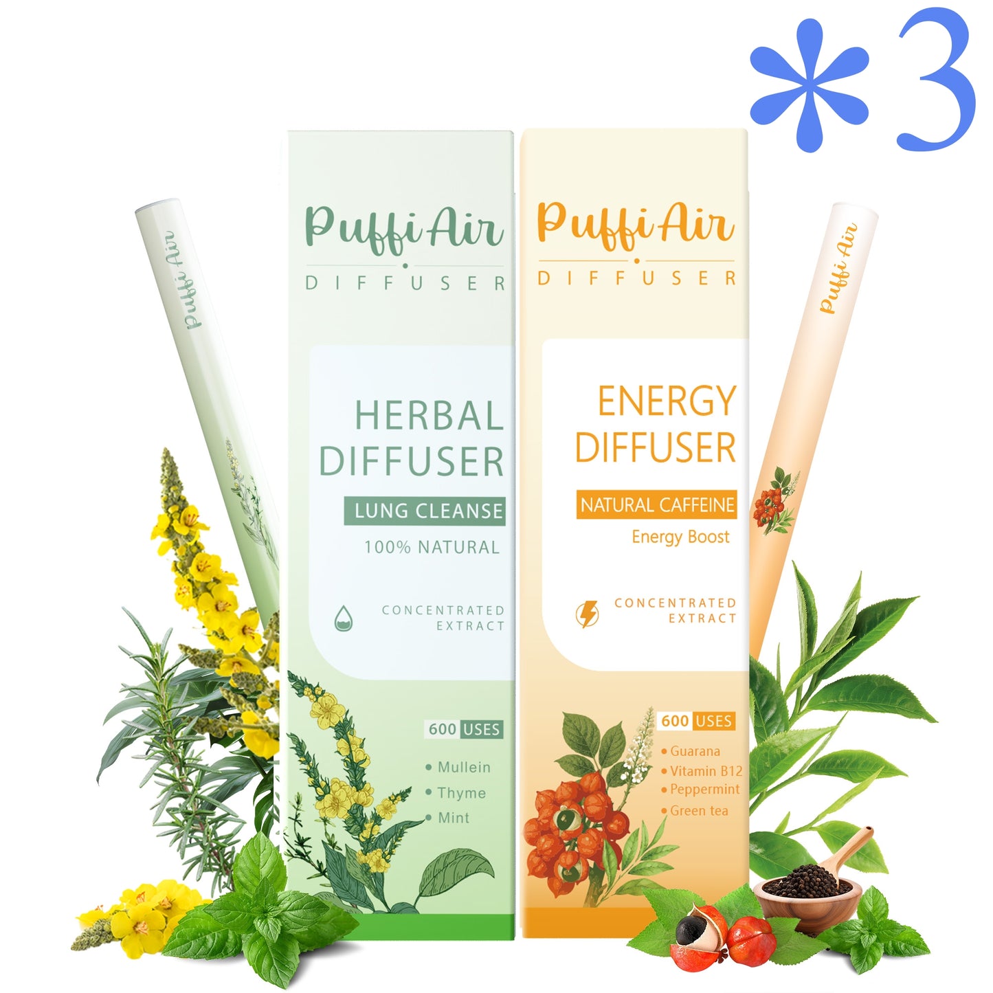 Puffiair Herbal Diffuser – Full Family Edition