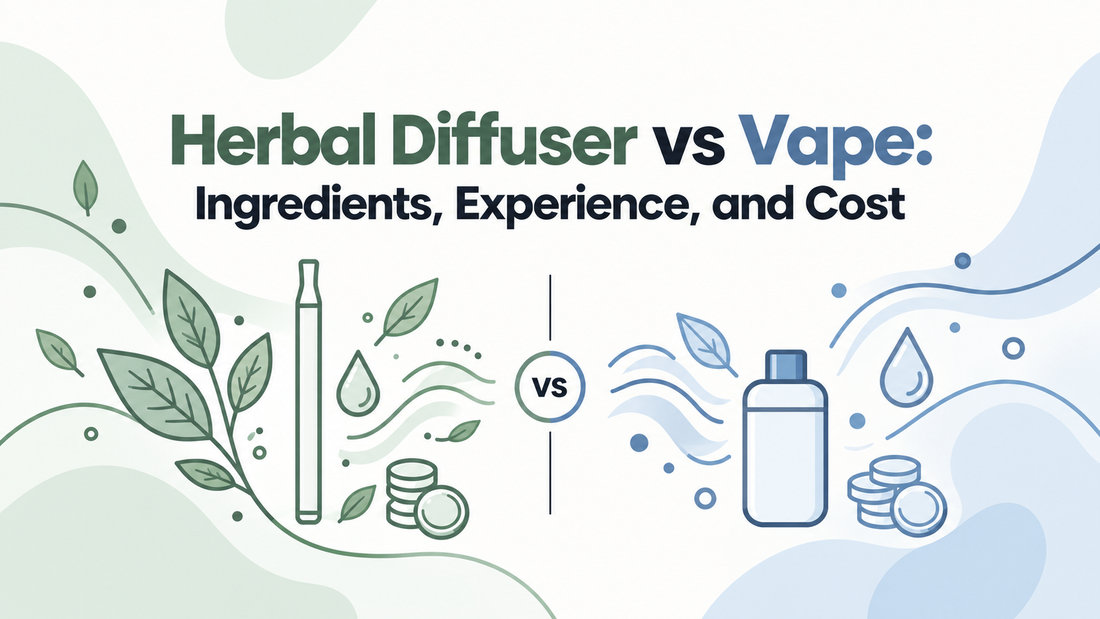 Herbal Diffuser vs Vape: Ingredients, Experience, and Cost