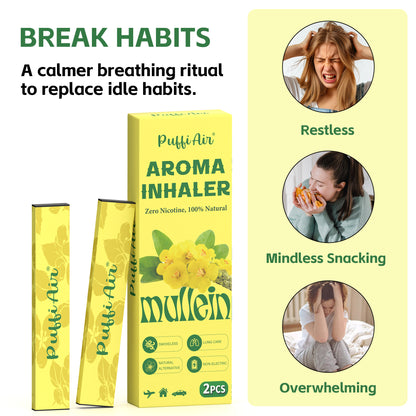 New Mullein Aroma Inhaler - 2 Pcs