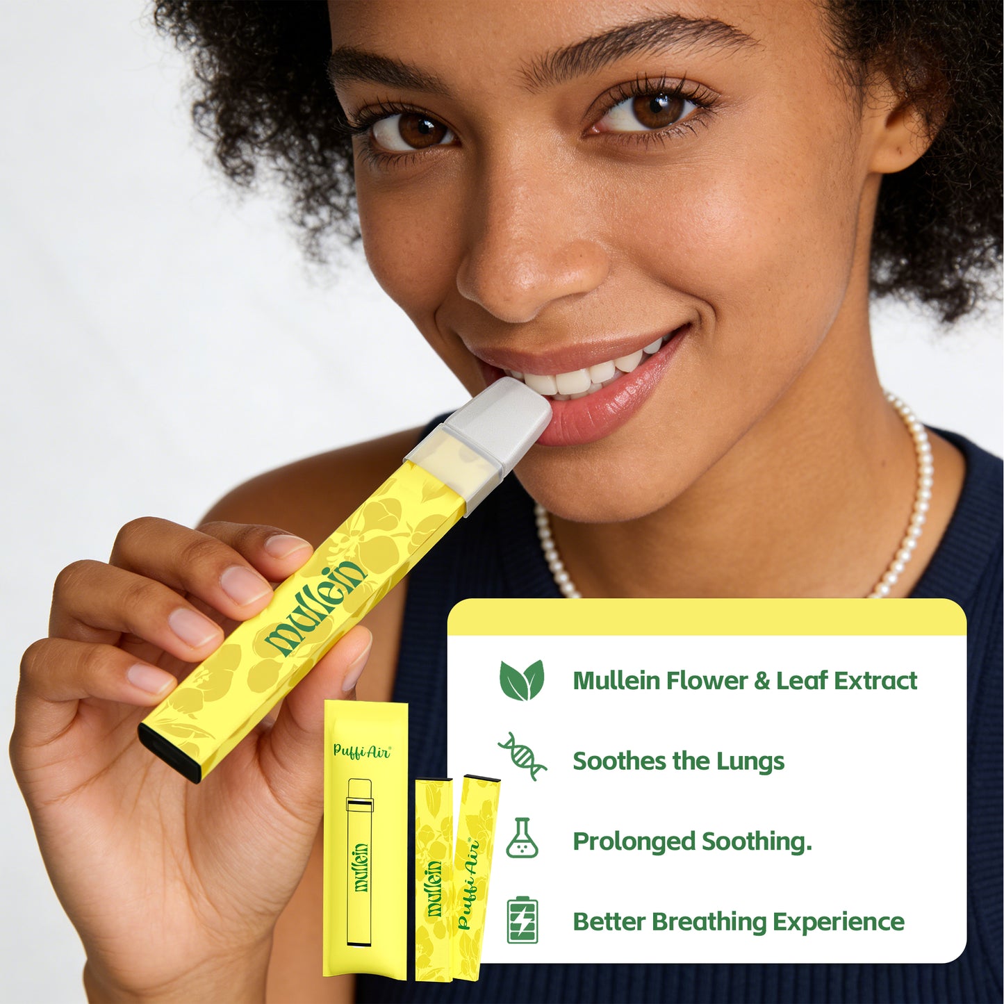 New Mullein Aroma Inhaler - 2 Pcs