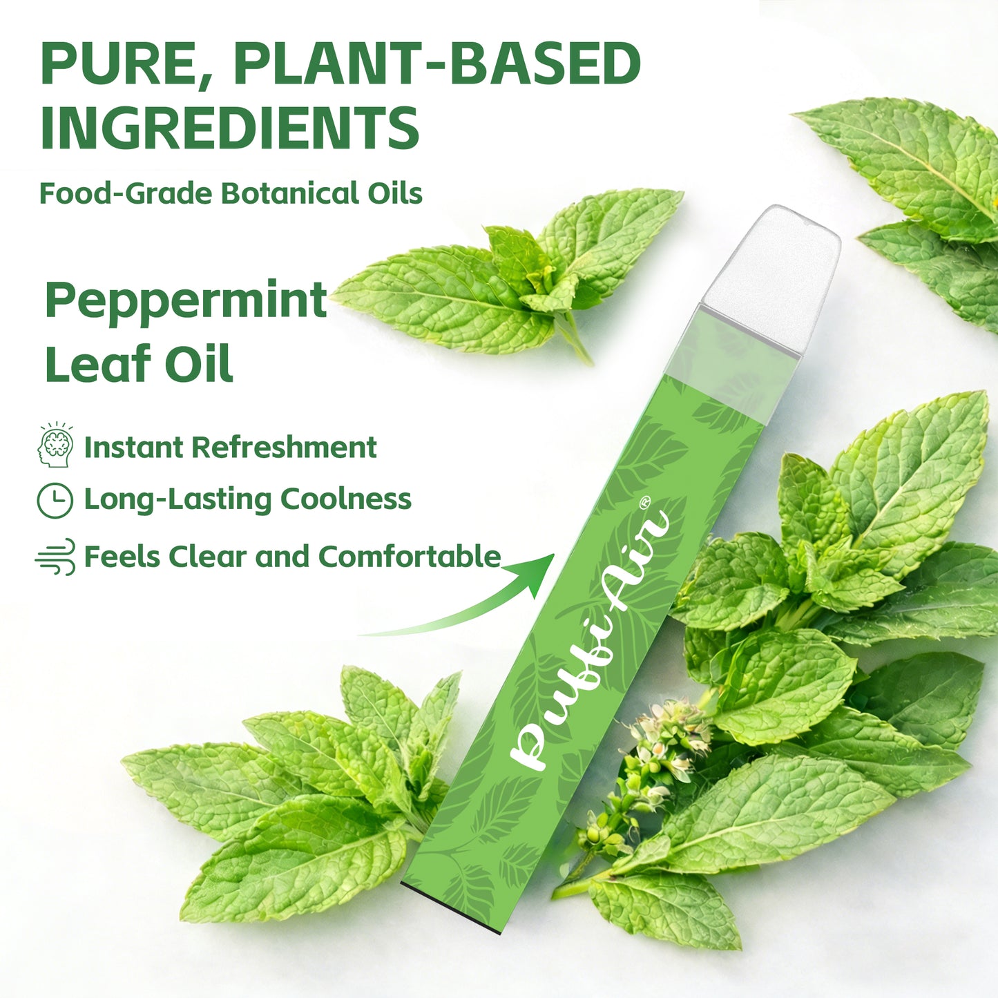 New Peppermint Aroma Inhaler - 2 Pcs