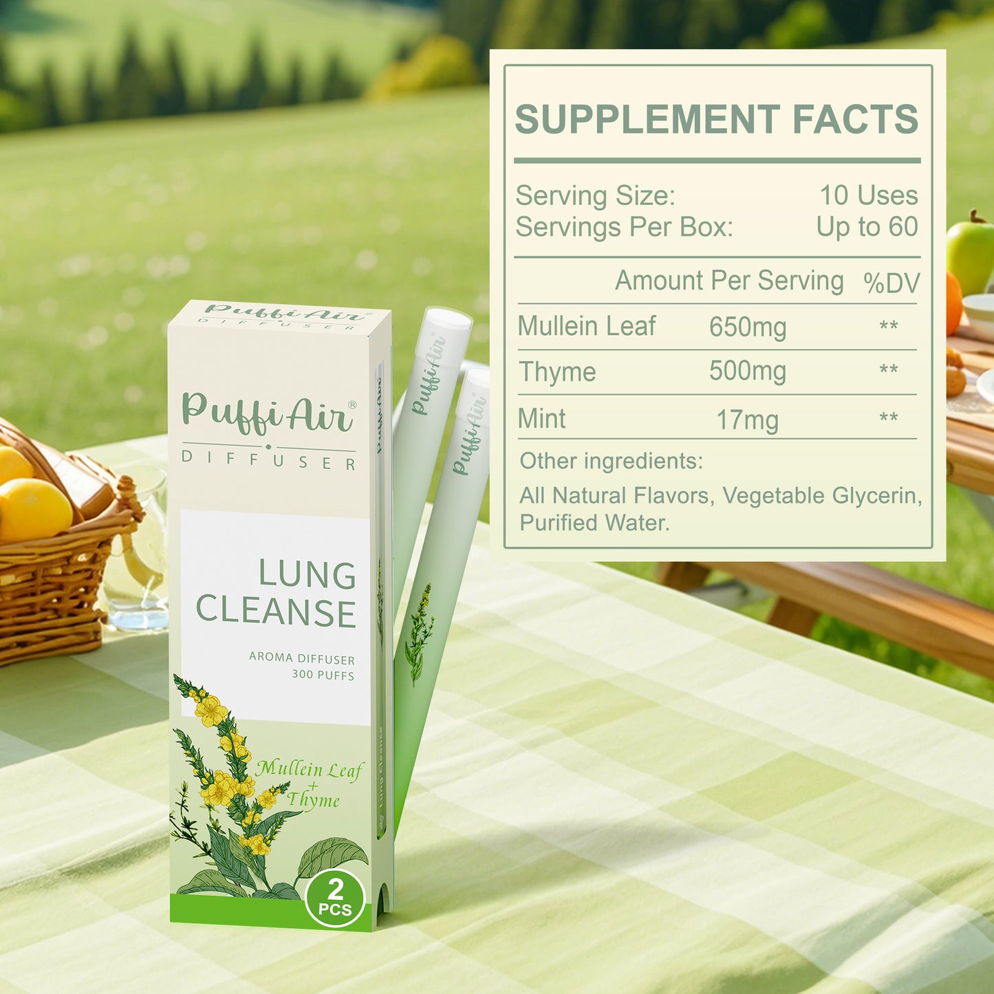 Lung Cleanse Diffuser - 300 Uses - Buy 1 Stick Get 1 Free