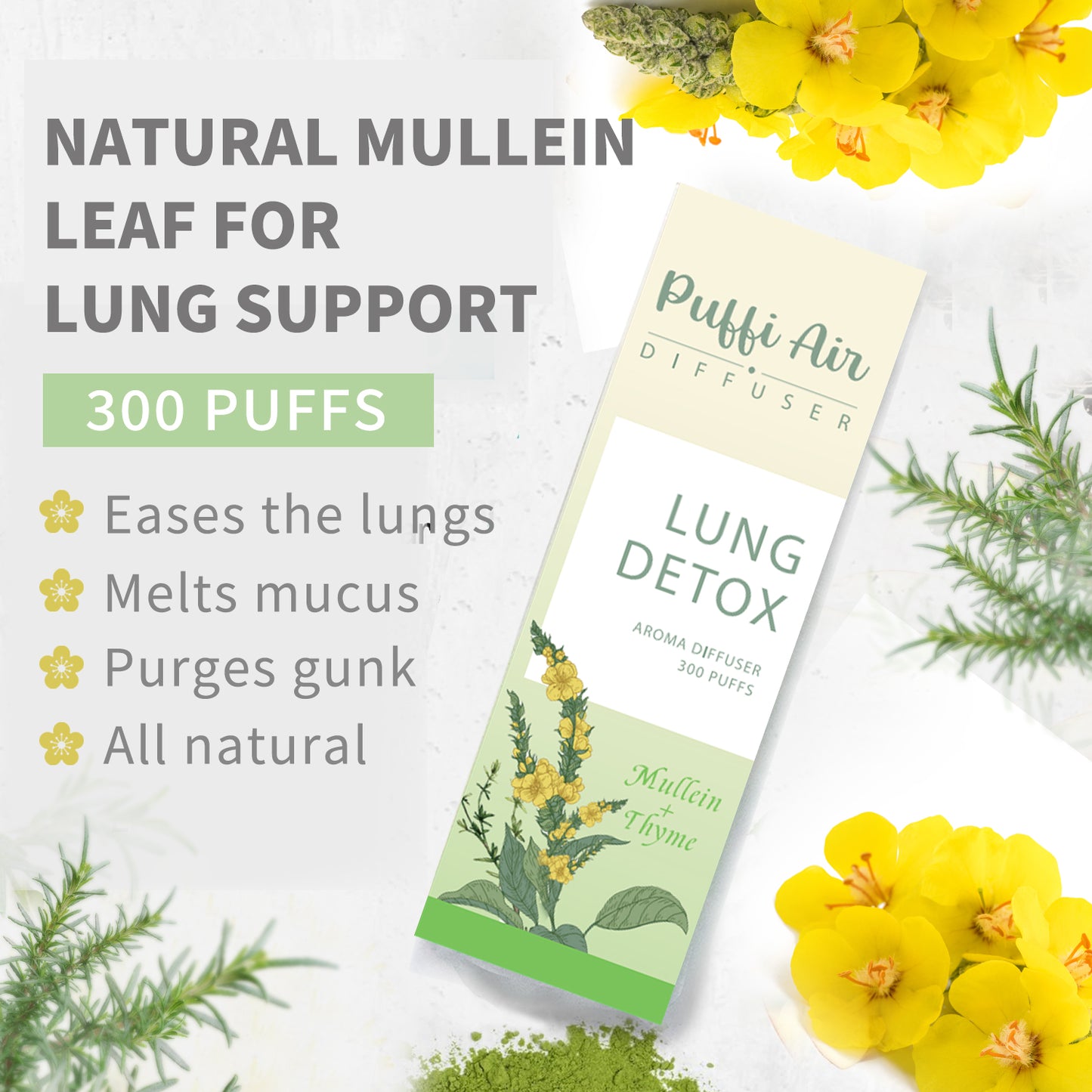 Mullein & Thyme Aroma Diffuser - 300 Uses