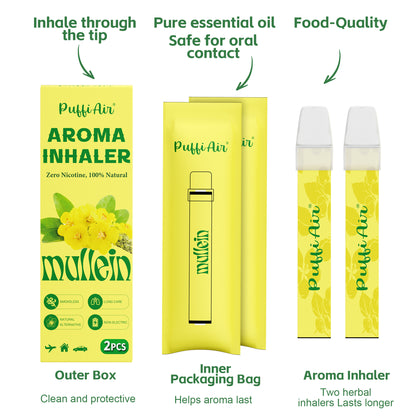 New Mullein Aroma Inhaler - 2 Pcs
