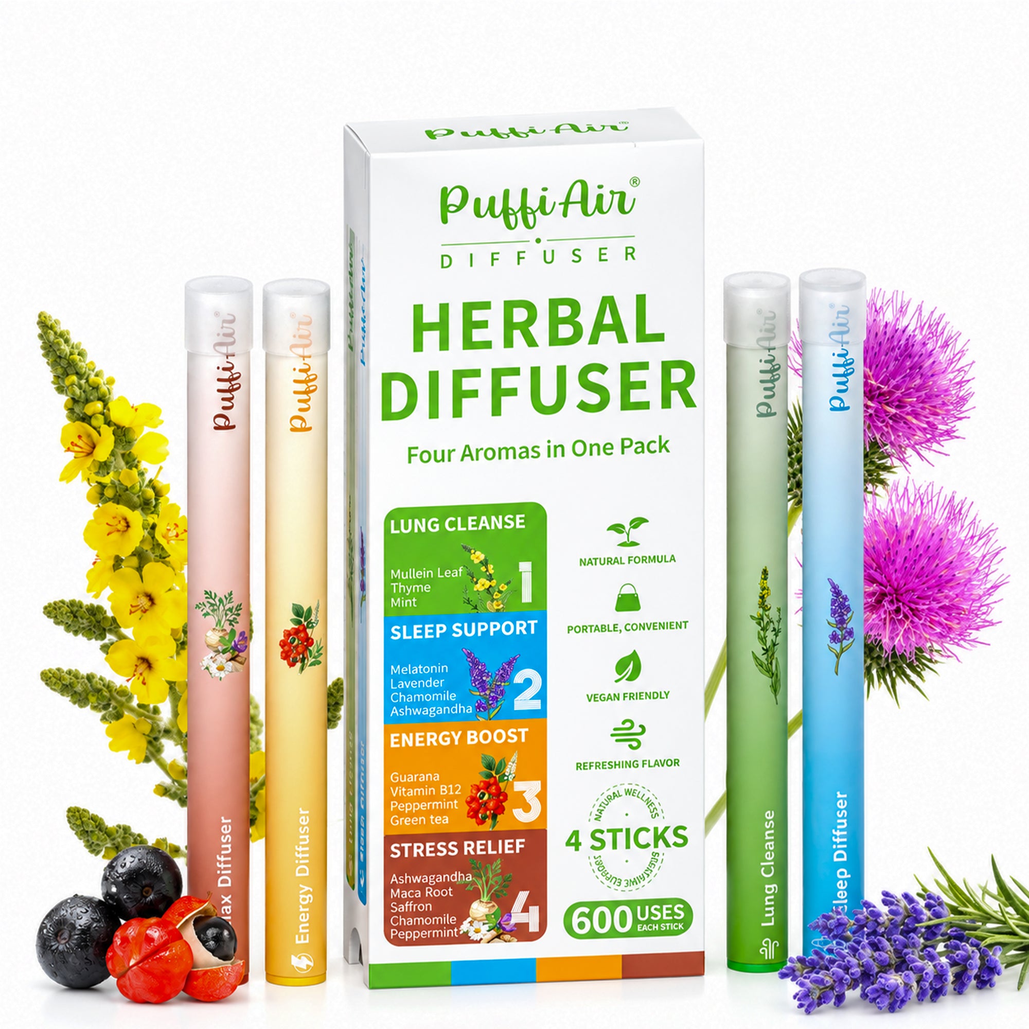 Full Set Diffusers – 4 Aromas in 1 Box