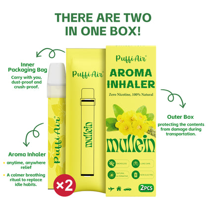New Mullein Aroma Inhaler - 2 Pcs
