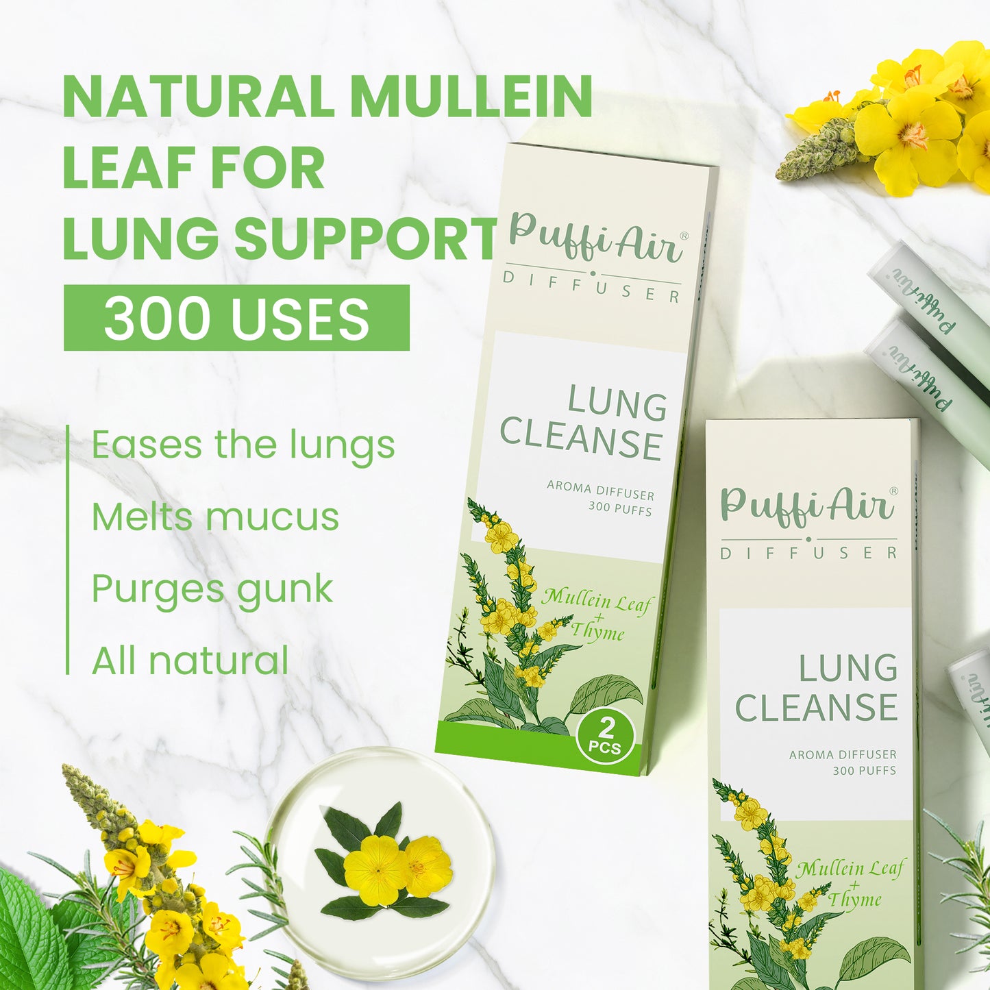 Lung Cleanse Diffuser - 300 Uses - 3 Pack