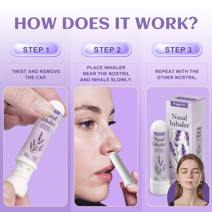 Nasal Sticks for Breathing Improvement with Extracts of Pure Mullein and Mint