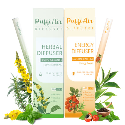 Daytime Energy Set - Mullein & Guarana | 600 Uses Each