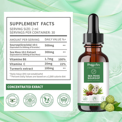 Soursop & Seamoss Liquid Drop - 60ml