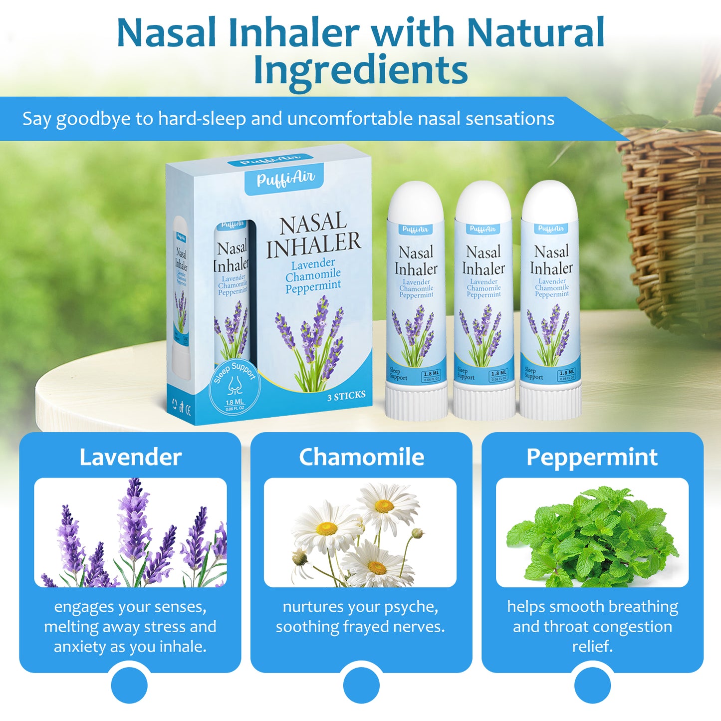 Melatonin Diffuser & Nasal Inhaler Set