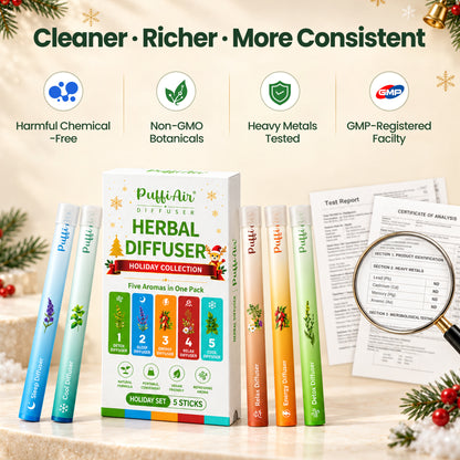 [NEW] Holiday Diffuser Set – 5 Aromas in 1 Box | Limited Free Gift