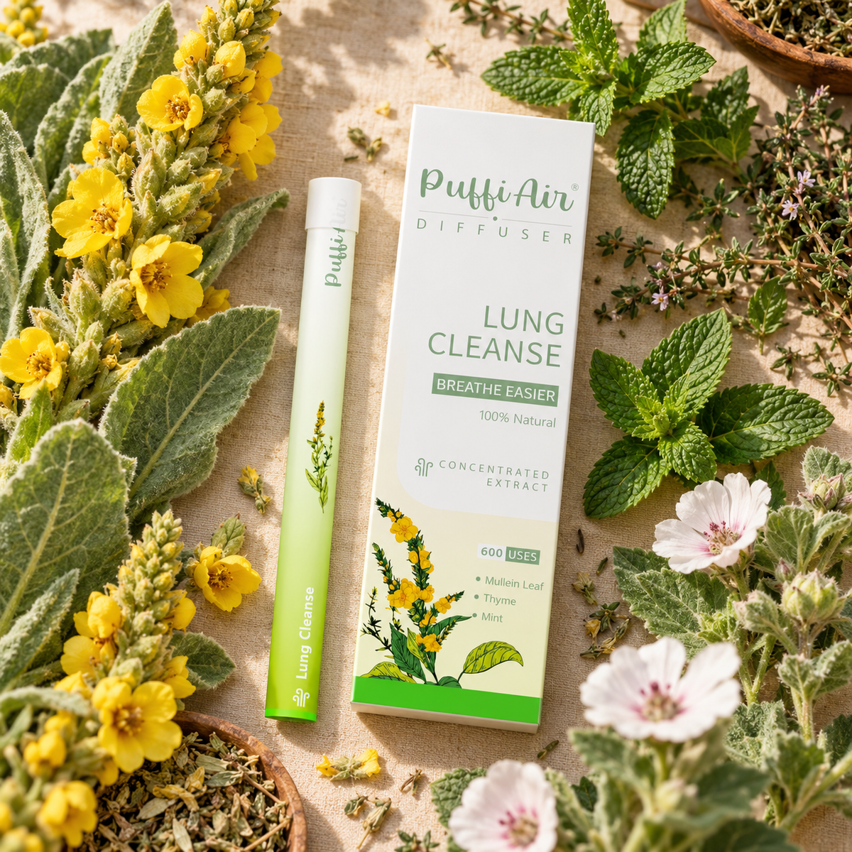 PuffiAir Cool Diffuser natural ingredients