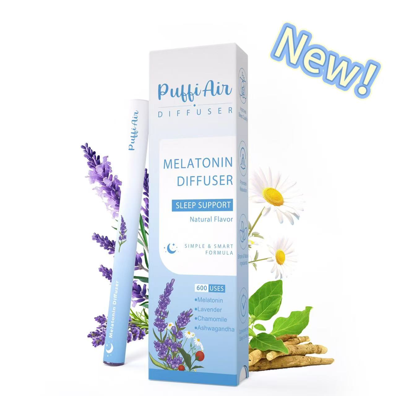 Diffuser And Sleep Puff Air Natural Sleep Support Melatonin Diffuser - 600 Uses – PUFFIAIR