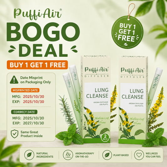 [BOGO FREE] Puffiair Herbal Diffusers - Misprinted date version - limited Quantity
